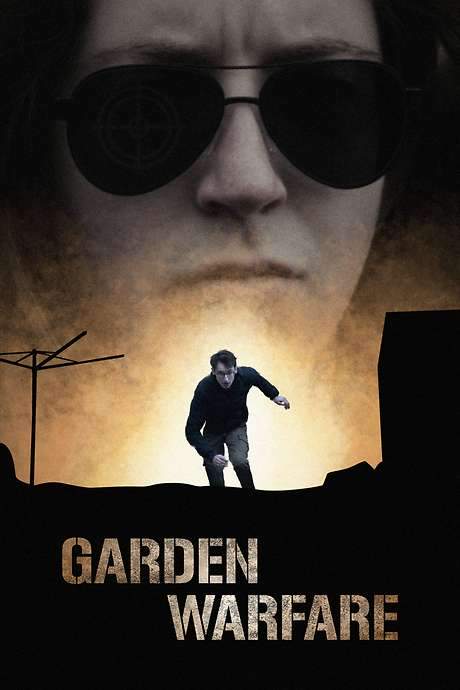    Warfare! A man is attacked in his garden while relaxing.  